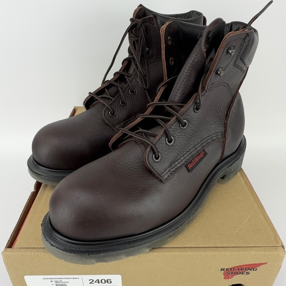Red Wing 2406 Supersole 6" Safety Toe Boot Mens 12B NIB